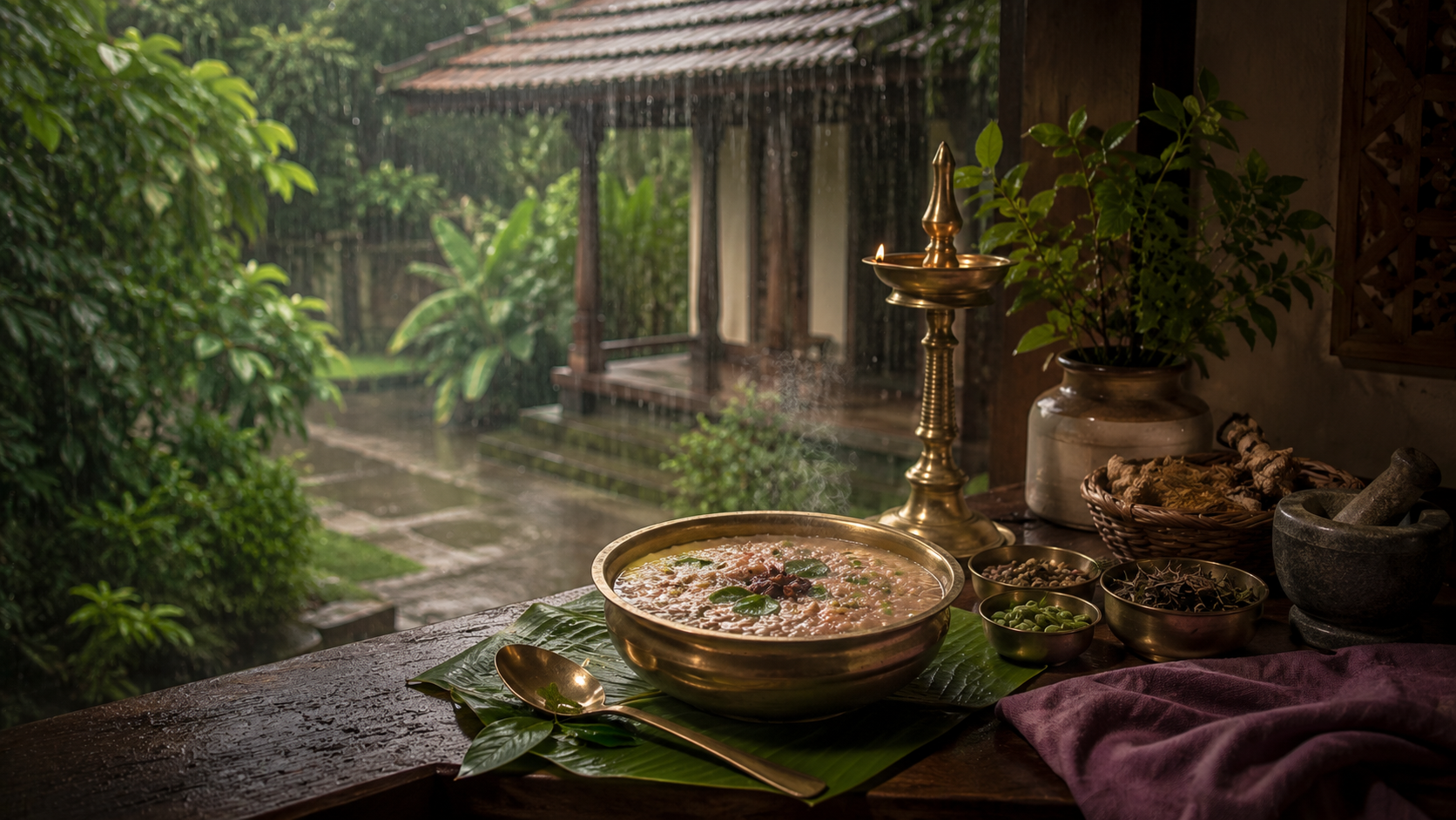 Karkidaka Chikitsa monsoon Ayurveda in Kerala